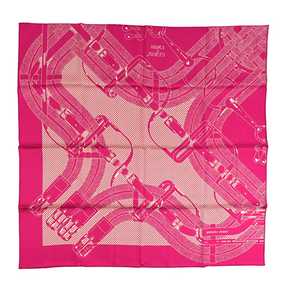 Hermes Silk Mors A Jouets Chemise Scarf 90 Petunia Creme 1 of 5