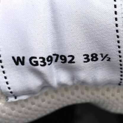 Chanel Fabric Laminated Calfskin Stretch CC Sneakers 38.5 White Silver 6 of 8