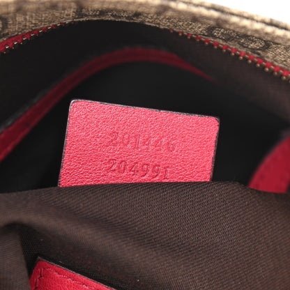 Gucci GG Supreme Monogram Medium Flat Messenger Bag Pink 8 of 14