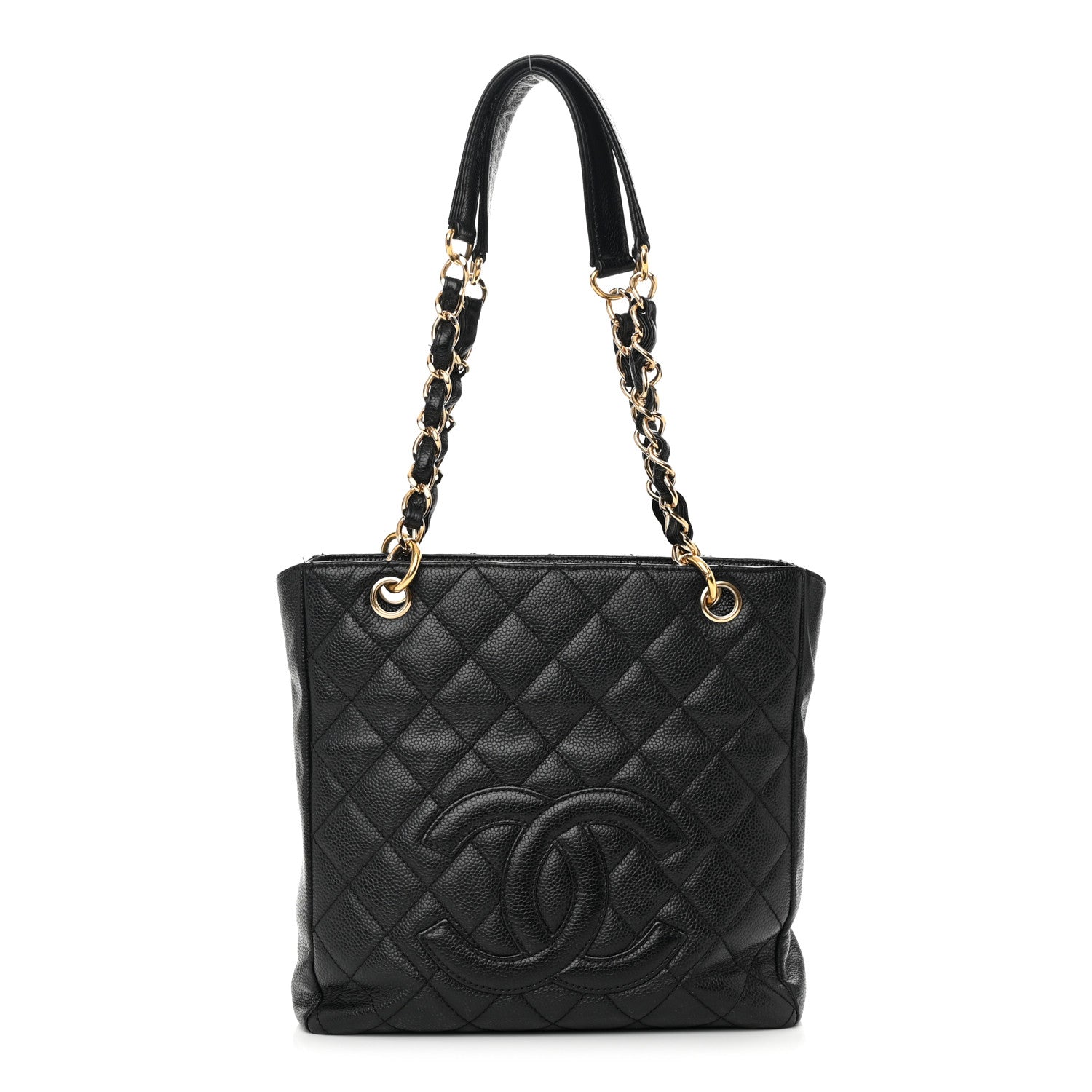 Chanel Caviar Quilted Petit Shopping Tote PST Black 1 of 15