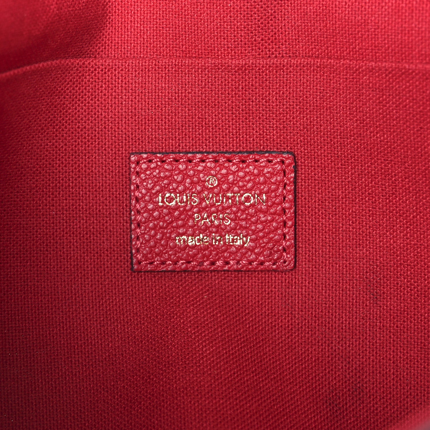 Louis Vuitton Empreinte Pochette Felicie Chain Wallet Scarlet 7 of 15