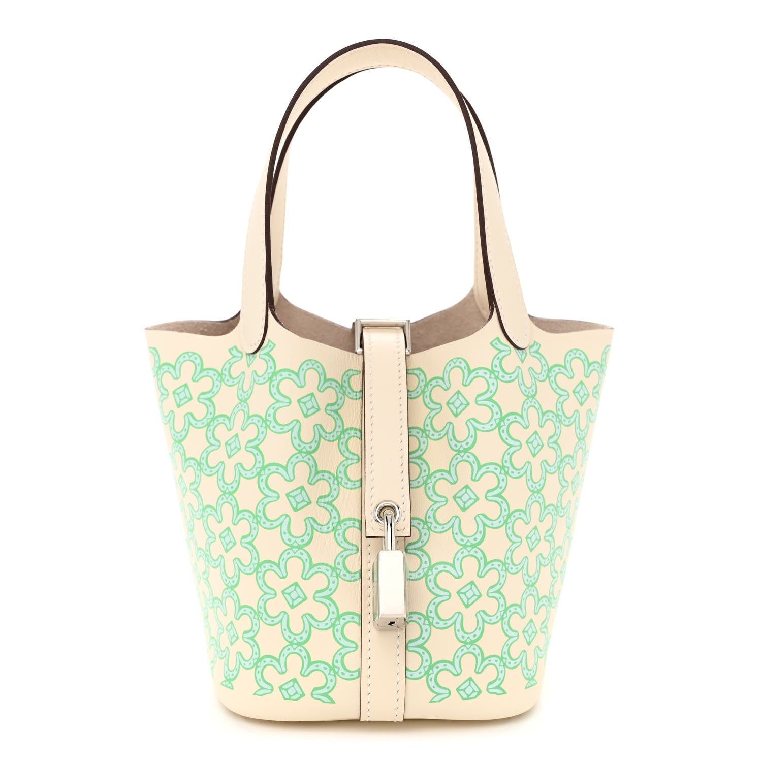 Hermes Swift Micro Lucky Daisy Picotin Lock Nata Vert 1 of 11