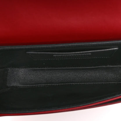 Saint Laurent Box Calfskin Monogram Medium Solferino Satchel Rouge Opyum 5 of 11