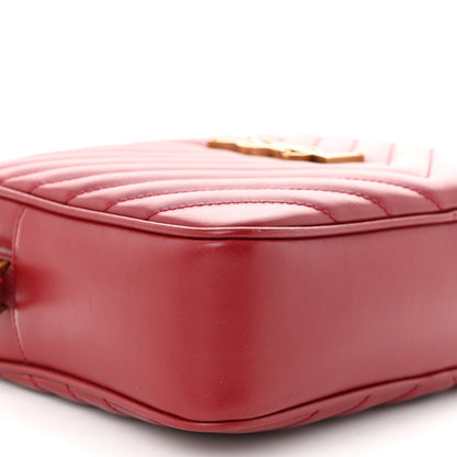 Saint Laurent Calfskin Matelasse Monogram Lou Camera Bag Rouge Eros 9 of 10