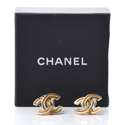 Chanel Metal Obazine CC Earrings Gold 6 of 6