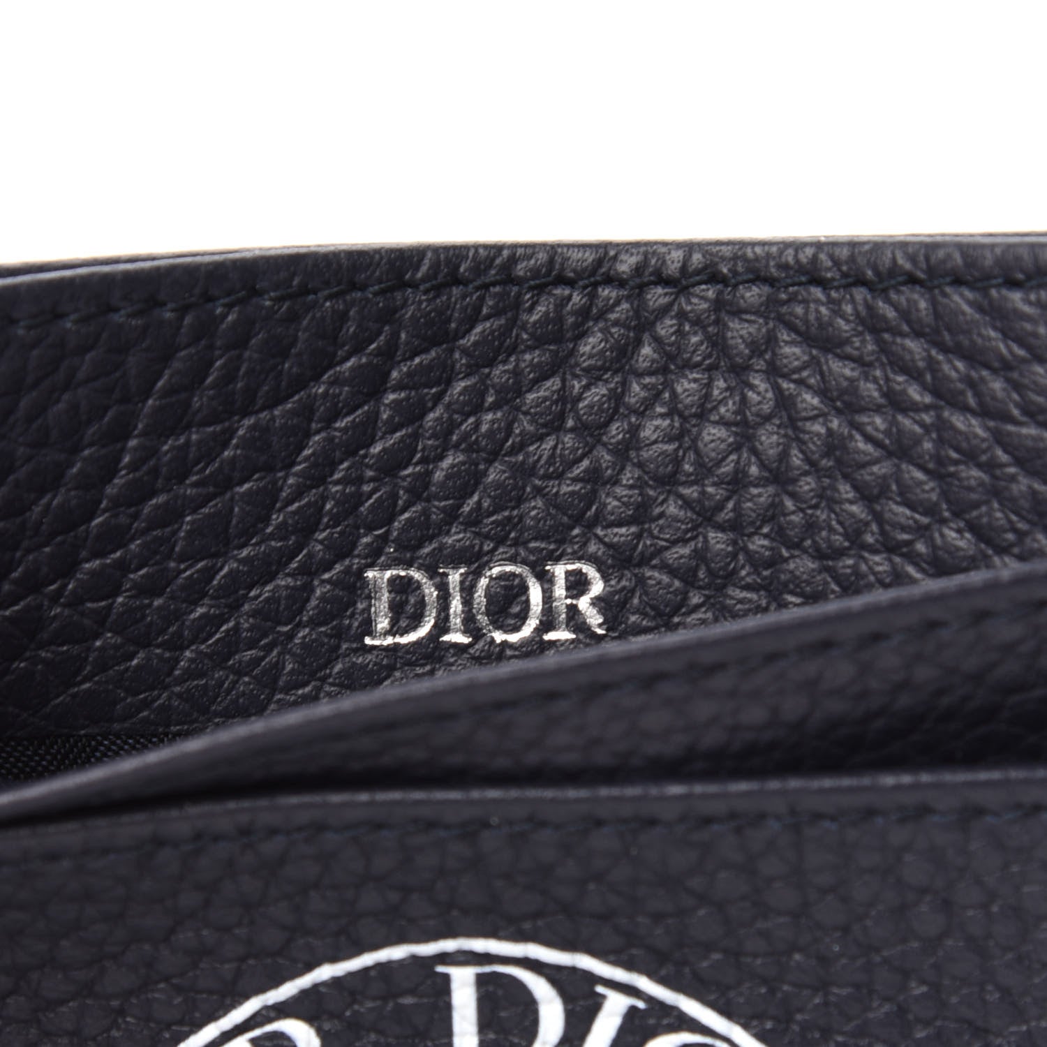 Christian Dior X AIR JORDAN Grained Calfskin Card Holder Bleu 6 of 7