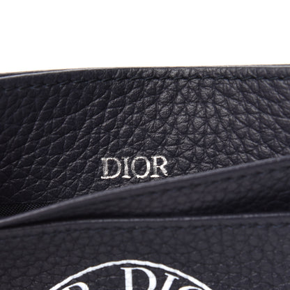 Christian Dior X AIR JORDAN Grained Calfskin Card Holder Bleu 6 of 7