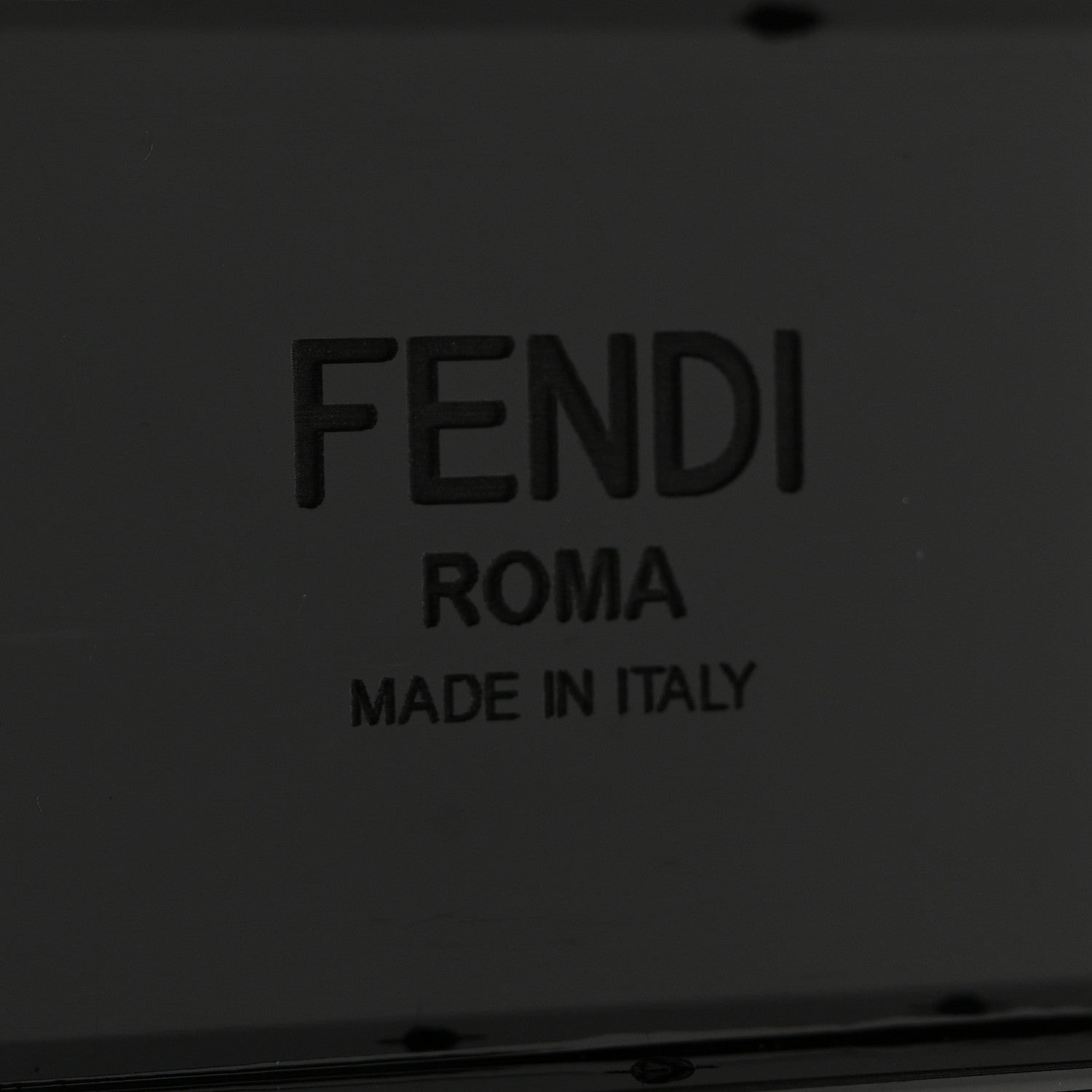 Fendi Plexiglass Vitello Mini Baguette Trunk Black Transparent 11 of 21
