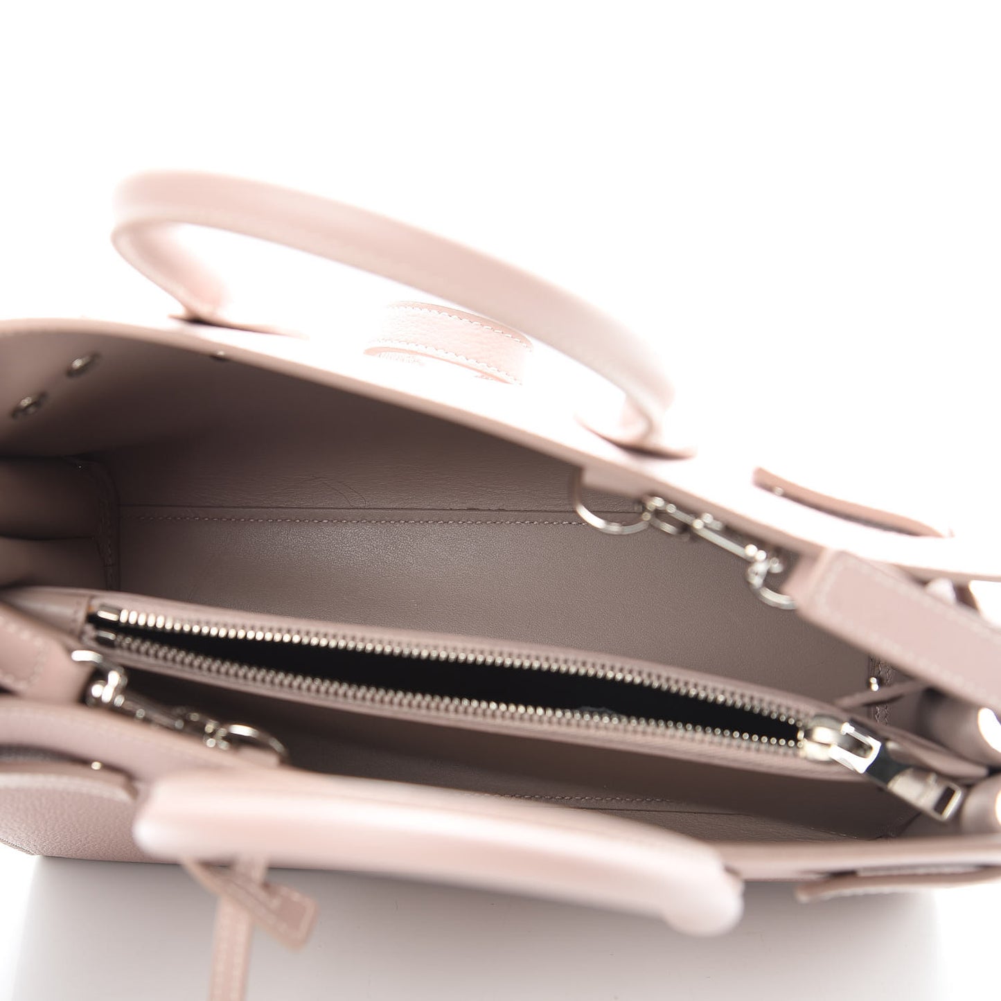 Grained Calfskin Baby Sac De Jour Antique Rose