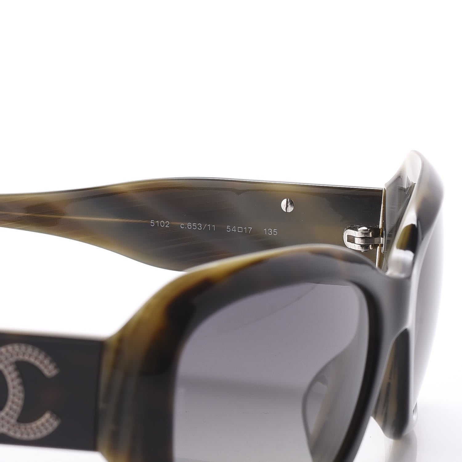 Chanel Studded CC Sunglasses 5102 Tortoise 5 of 7