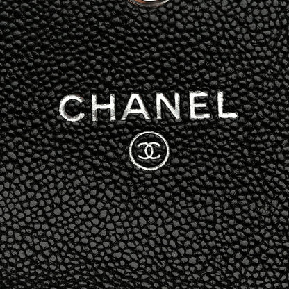 Chanel Caviar Quilted Compact Boy Wallet Black 6 of 8