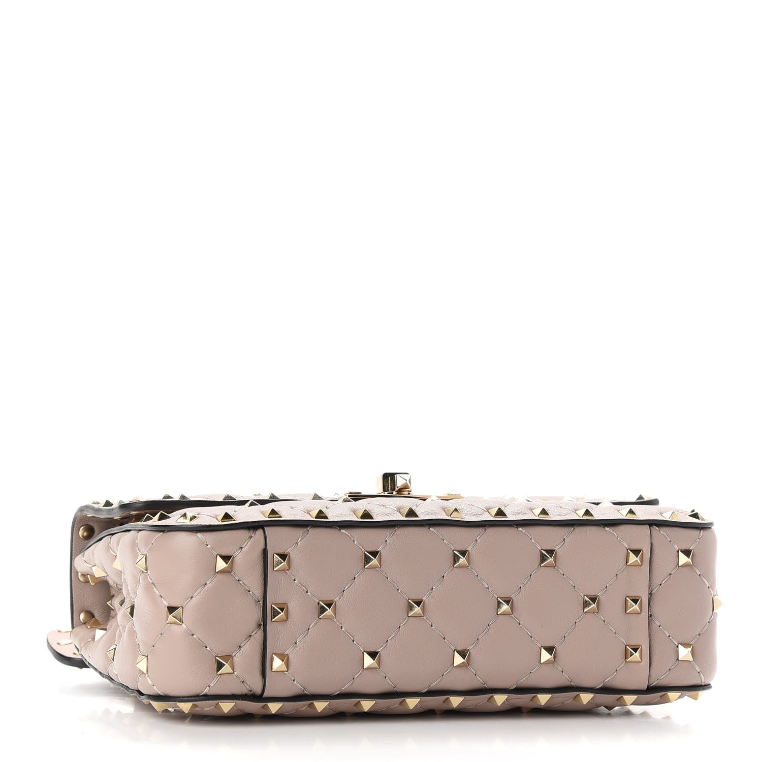 Valentino Garavani Nappa Small Rockstud Spike Shoulder Bag Poudre 3 of 7