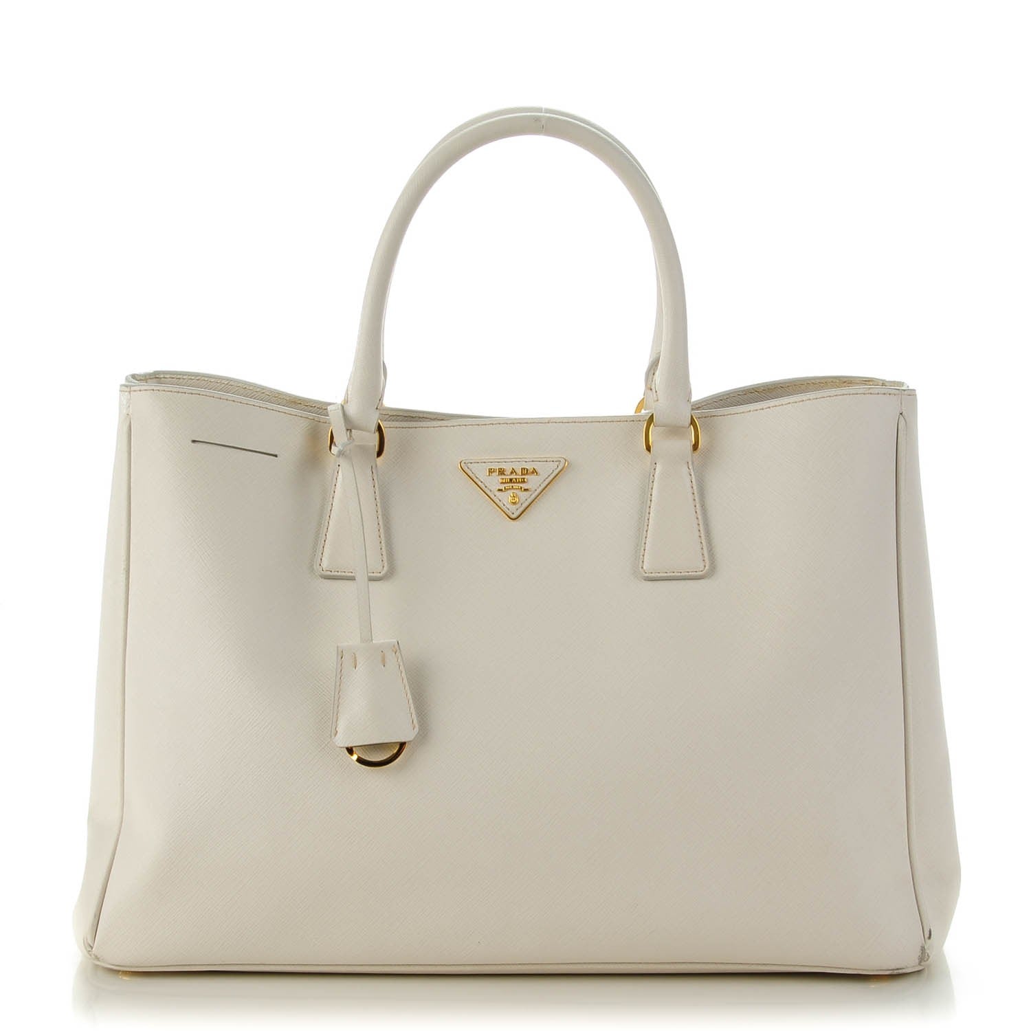 Prada Saffiano Lux Large Tote Talco 1 of 8