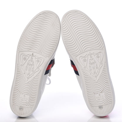 Gucci Calfskin Ayers Web Womens Ace Bow Lace Sneakers 40.5 White 6 of 15