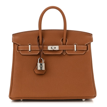 Hermes Togo Birkin 25 Gold 1 of 11