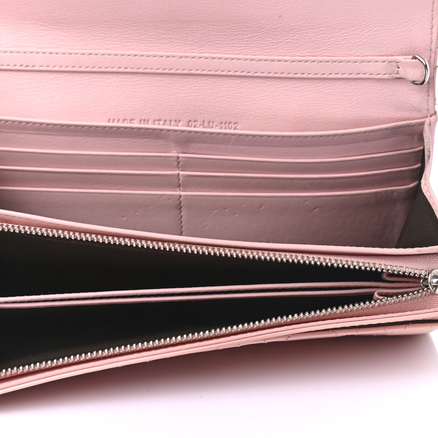 Christian Dior Patent Cannage Lady Dior Rendezvous Wallet On Chain Pink 7 of 9