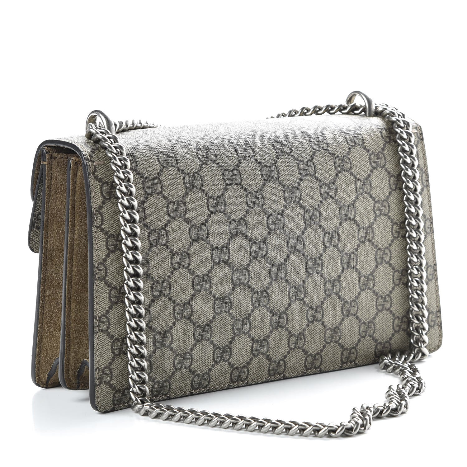 Gucci GG Supreme Monogram Small Dionysus Shoulder Bag Taupe 2 of 9