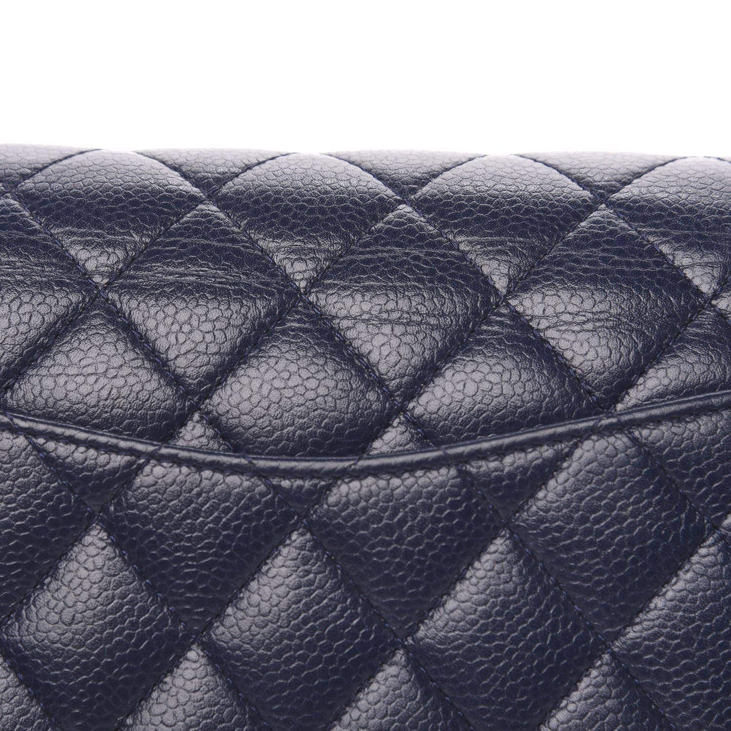 Chanel Caviar Quilted Medium Double Flap Navy 12 of 16