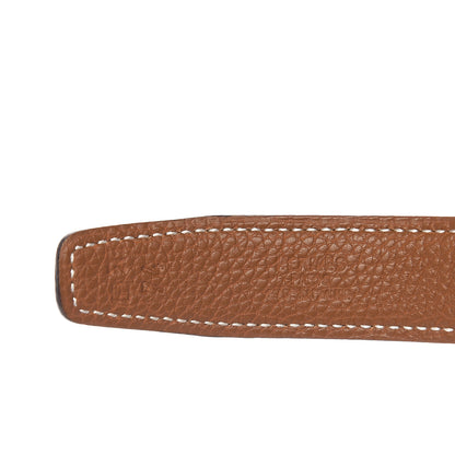 Hermes Box Togo 24mm Constance H Belt 74 Black Gold 5 of 6