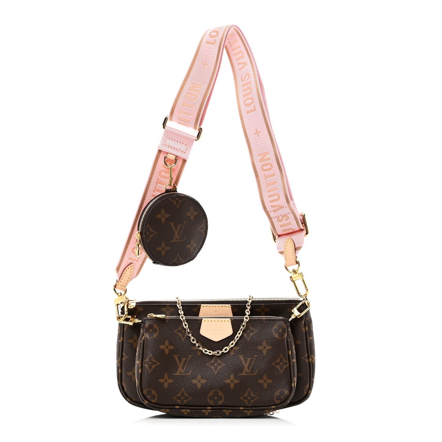 Monogram Multi Pochette Accessories Rose Clair