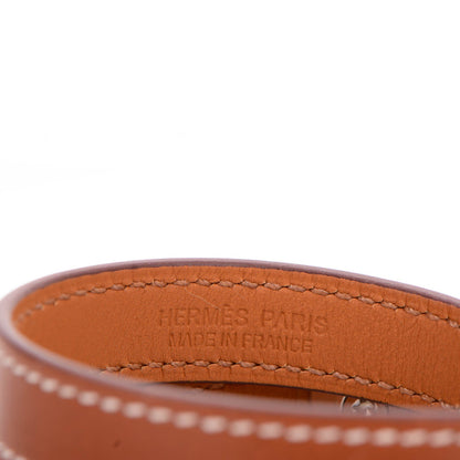 Hermes Barenia Rivale Double Tour Bracelet XS Fauve 4 of 7
