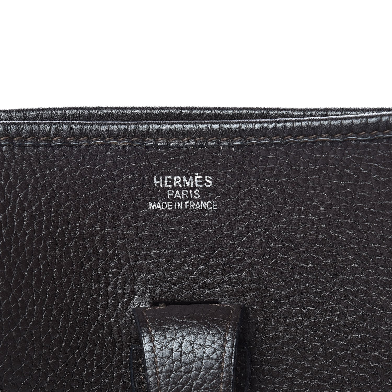 Hermes Taurillon Clemence Evelyne II GM Chocolate 8 of 23