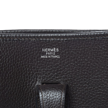 Hermes Taurillon Clemence Evelyne II GM Chocolate 8 of 23