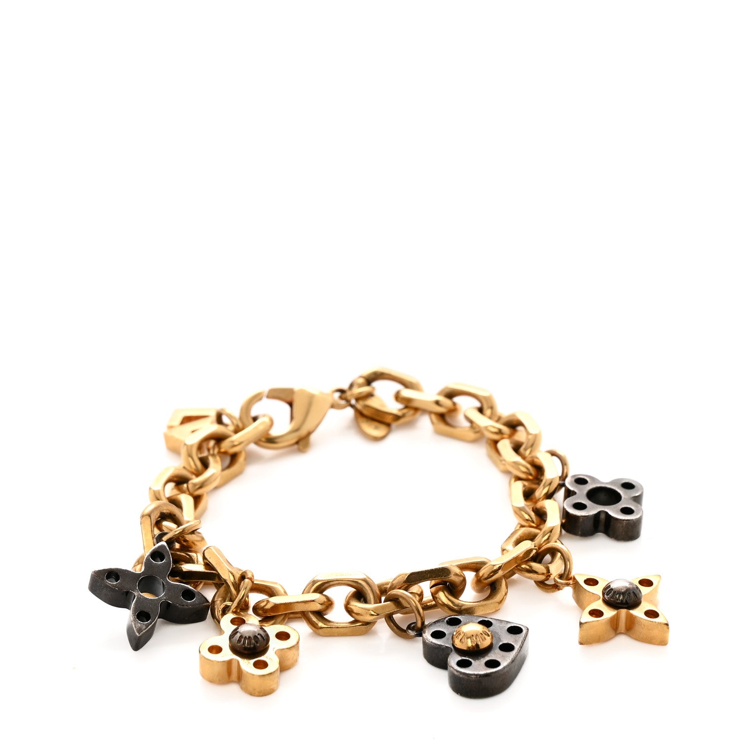 Louis Vuitton Monogram Hide and Seek Bracelet Gold 1 of 8