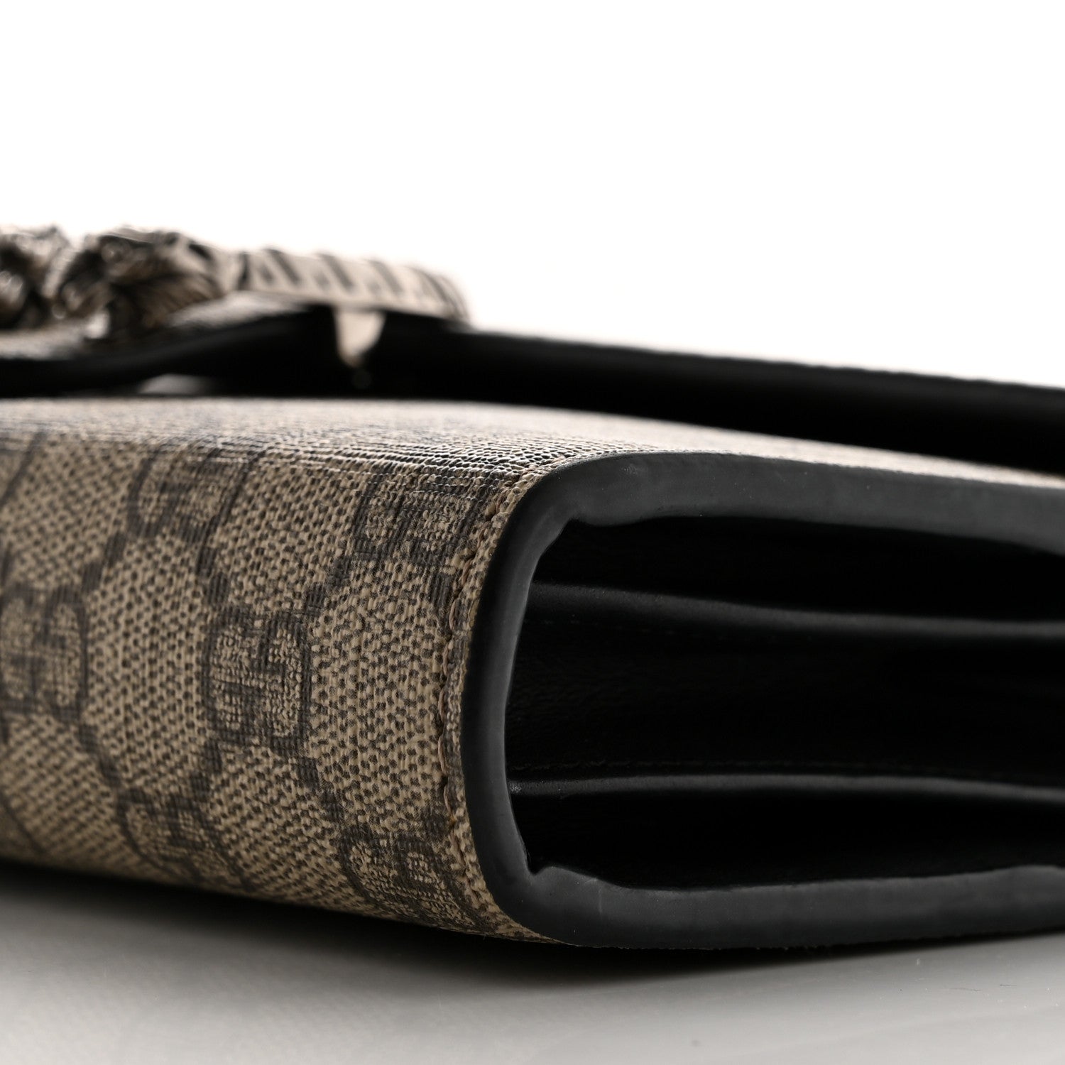 Gucci GG Supreme Monogram Mini Dionysus Chain Wallet Beige Black 11 of 13