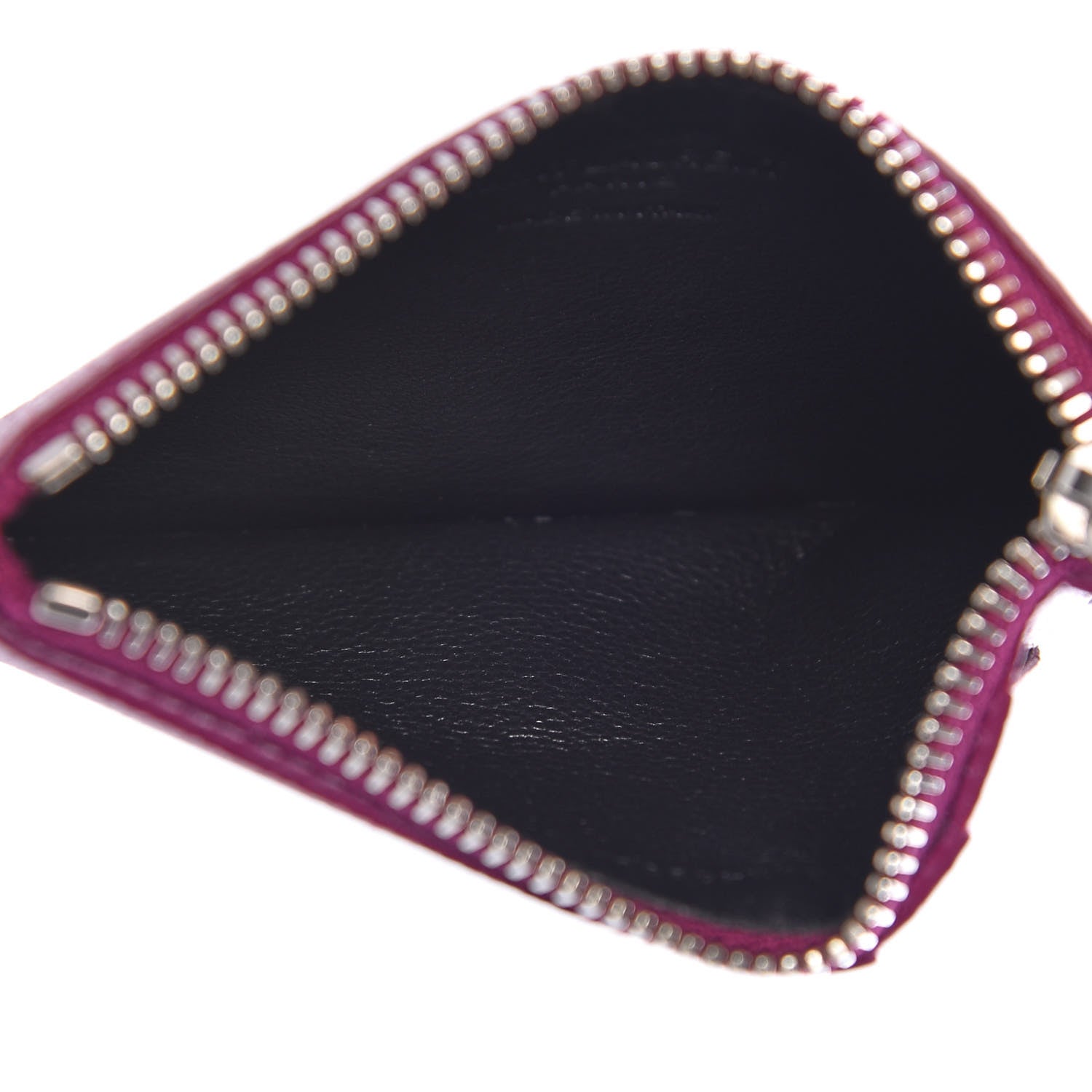 Saint Laurent Grained Calfskin 5 Fragments Zip Pouch Card Holder Pivoine 5 of 8