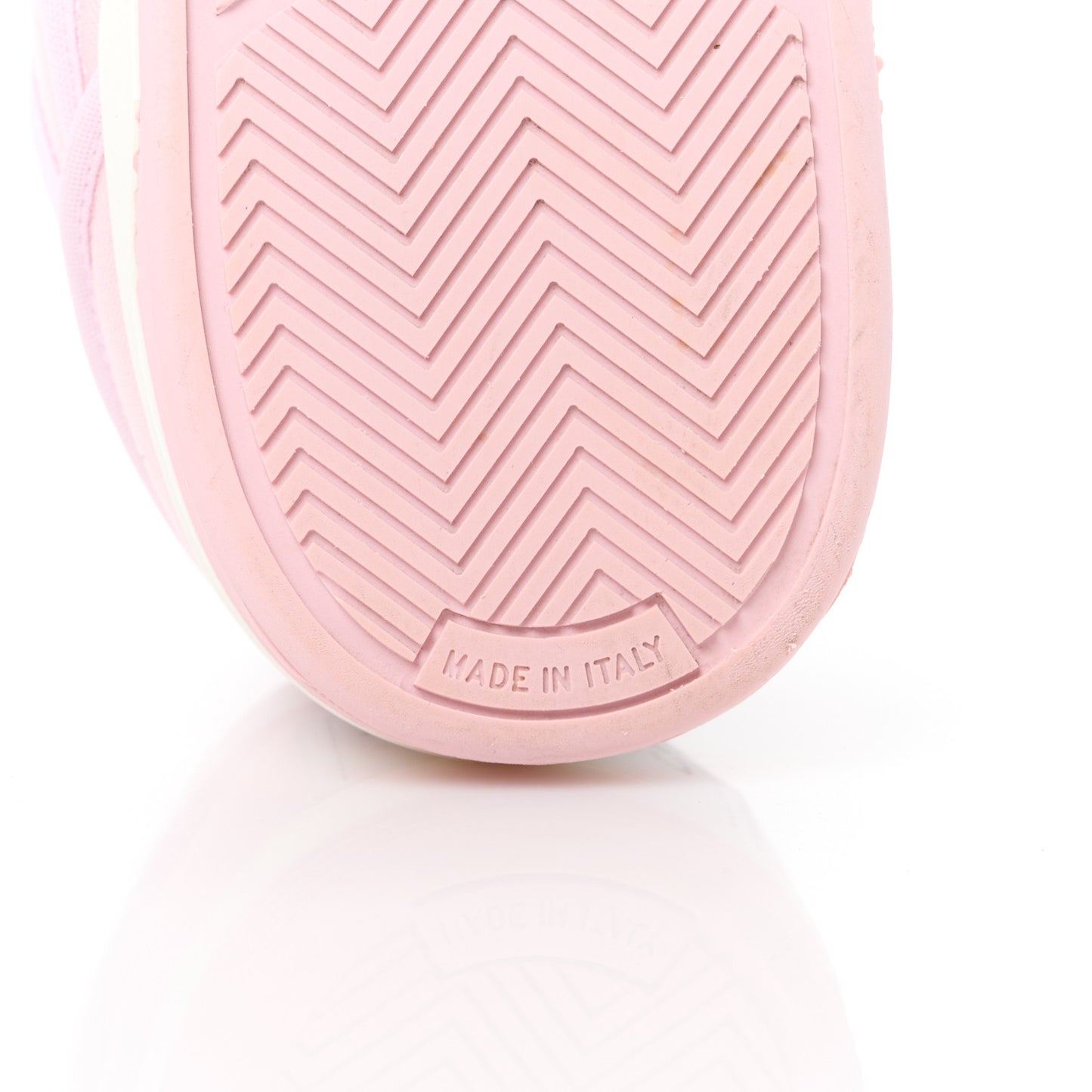 Fabric Womens Logo Sneakers 38.5 Light Pink