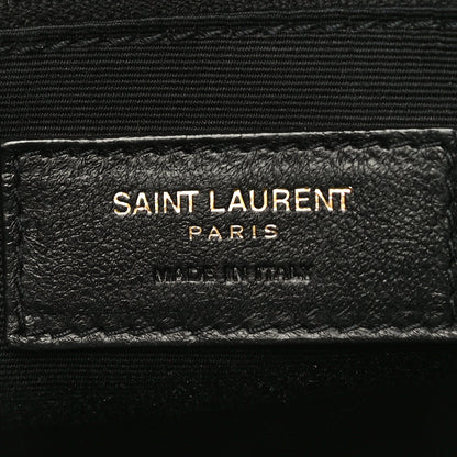 Saint Laurent Lambskin Matelasse Monogram Medium Niki Chain Satchel Black 12 of 33