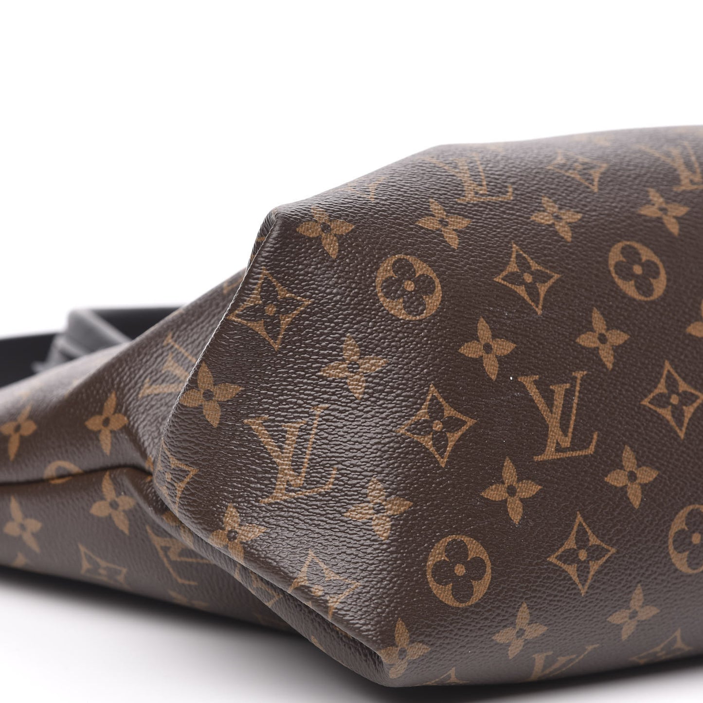 Monogram Flower Zipped Tote MM Black