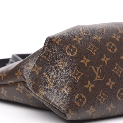 Louis Vuitton Monogram Flower Zipped Tote MM Black 8 of 9