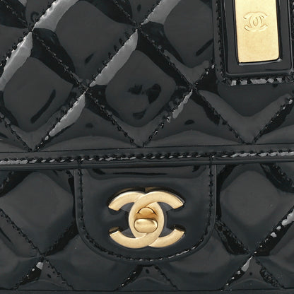 Chanel Patent School Memory Mini Top Handle Flap Black 8 of 12