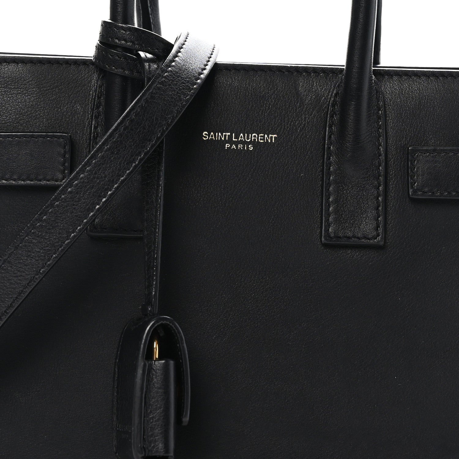 Saint Laurent Grained Calfskin Nano Sac De Jour Black 8 of 10
