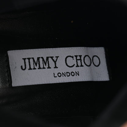 Jimmy Choo Shiny Calfskin Cece 60 Ankle Boots 37 Black 6 of 11