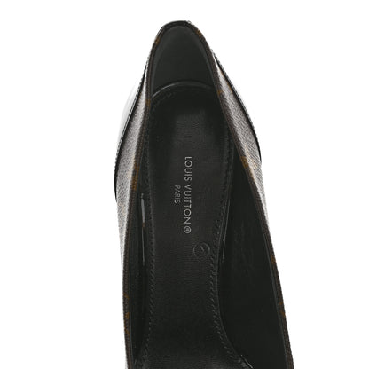 Louis Vuitton Monogram Cherie Pumps 37.5 Black 7 of 9