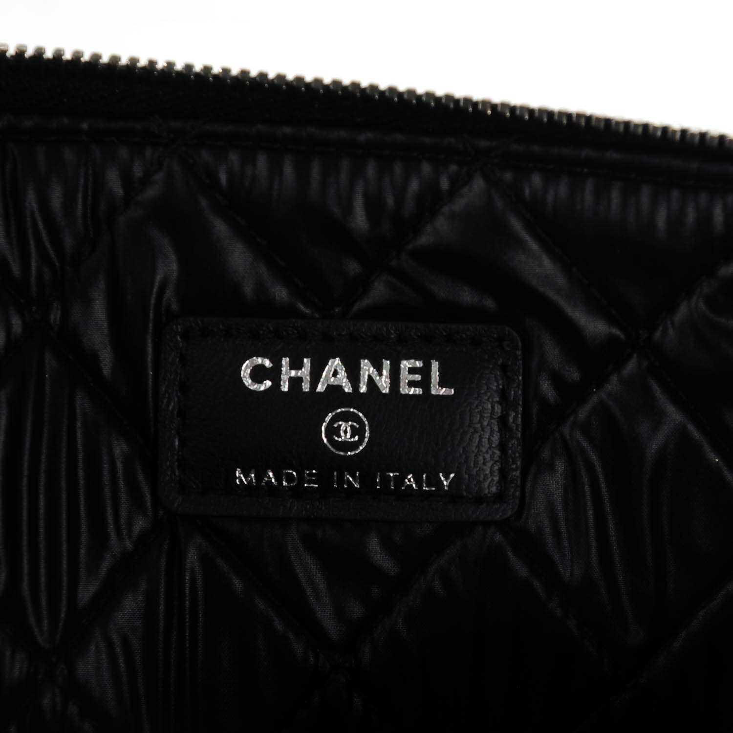 Chanel Lambskin Quilted Medium Boy Cosmetic Case Black 6 of 7