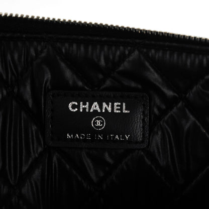 Chanel Lambskin Quilted Medium Boy Cosmetic Case Black 6 of 7