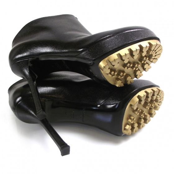 Saint Laurent Leather Trooper Platform Boots 37 5 of 8