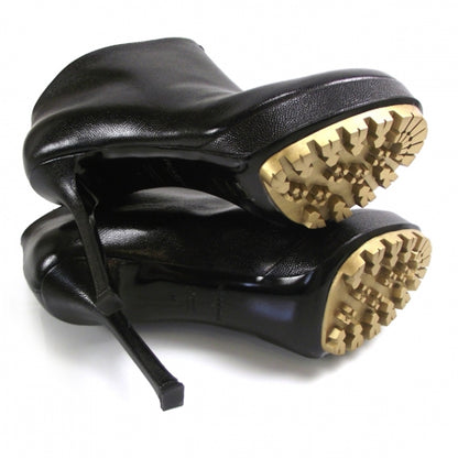 Saint Laurent Leather Trooper Platform Boots 37 5 of 8