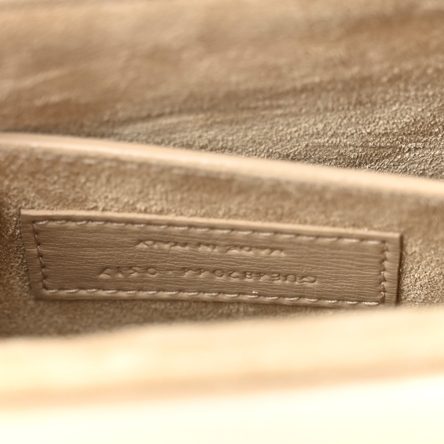 Saint Laurent Smooth Calfskin Suede Medium Bellechasse Bag Dark Beige 7 of 10