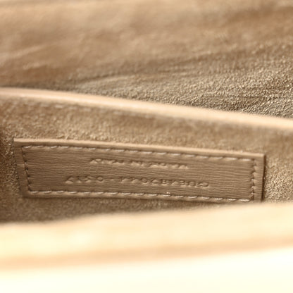 Saint Laurent Smooth Calfskin Suede Medium Bellechasse Bag Dark Beige 7 of 10