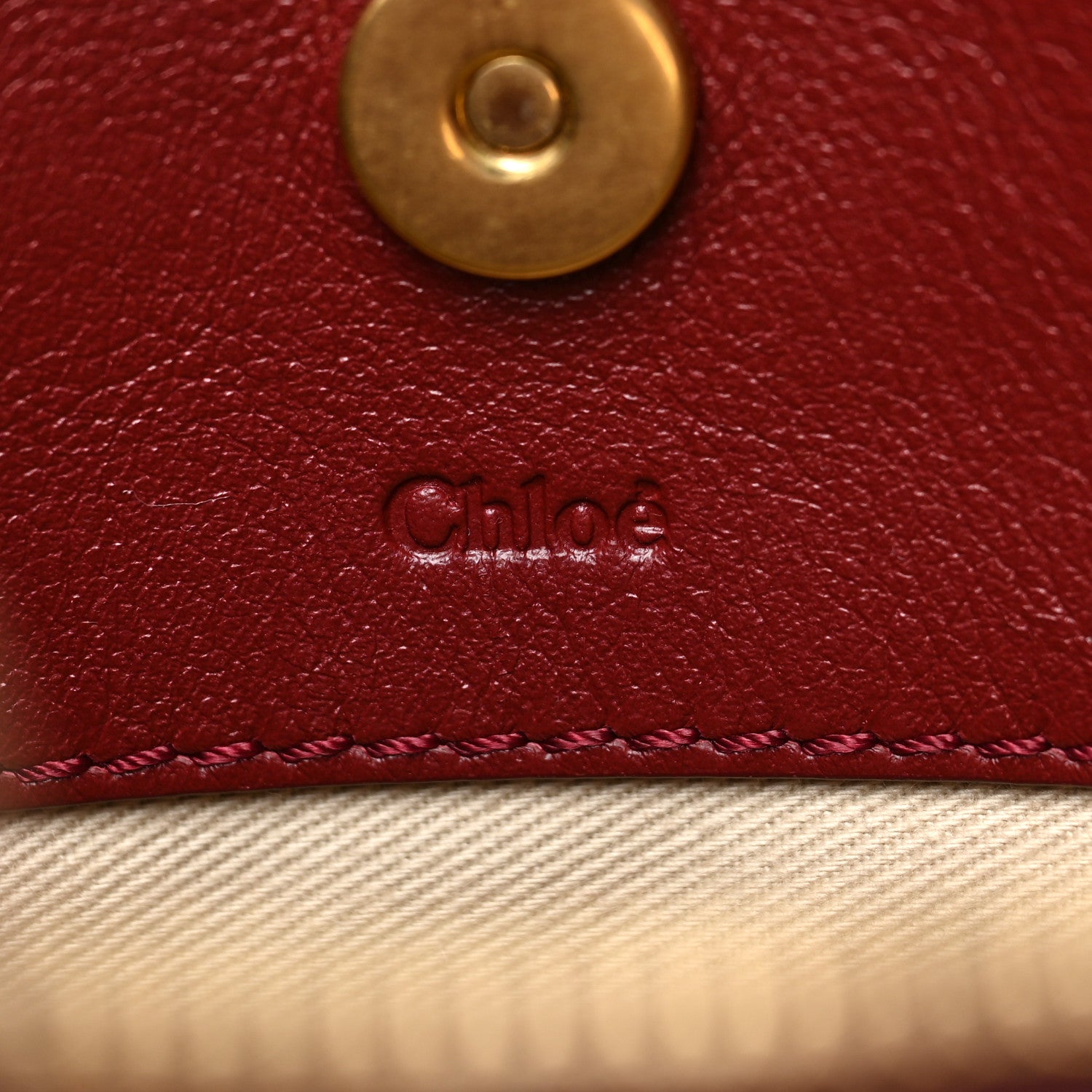 Chloe Calfskin Suede Roy Bag Plum Purple 6 of 9