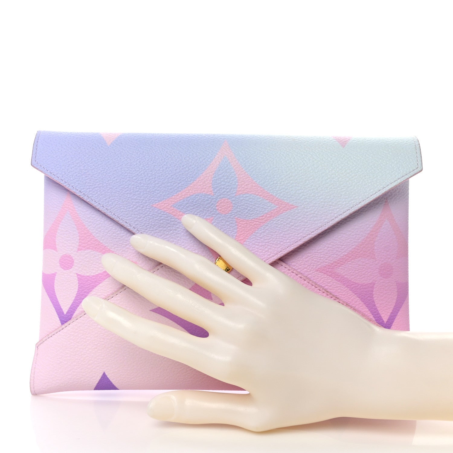Louis Vuitton Monogram Giant Spring In The City Kirigami Pochette Set Sunrise Pastel Sunset Kaki 2 of 7