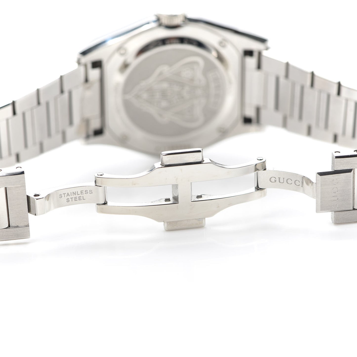 Stainless Steel 36mm Pantheon Quartz Watch Black