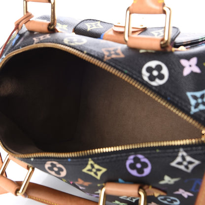 Louis Vuitton Monogram Multicolor Speedy 30 Black 5 of 8