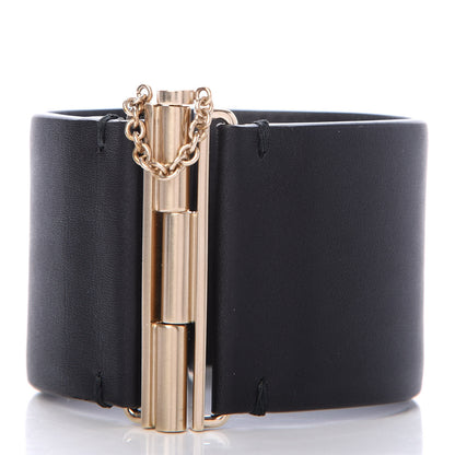 Chanel Calfskin CC Wide Cuff M Black 3 of 4