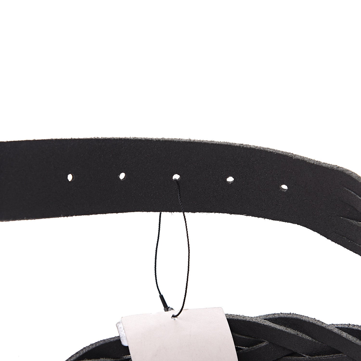 Gucci Calfskin Dionysus Braided Belt 95 38 Black 3 of 4
